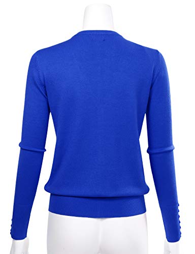 Image of Allsense Women's Long-Sleeve V-Neck Cardigan Sweater | Button Down, Lightweight Soft Knit