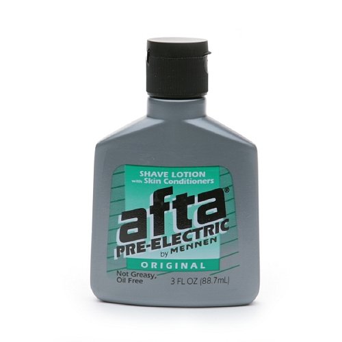 AFTA Shave Lotion with Skin Conditioners, Pre-Electric by Mennen, Original, Not Greasy, Oil Free, 3 FL OZ