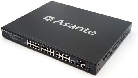 Asante IntraCore IPoE 24-Port Gigabit Ethernet Switch (Dark Grey)