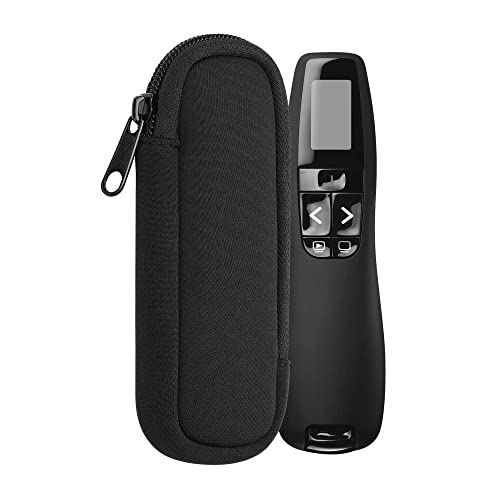 kwmobile Tasche für Universal Laser Pointer - Neopren Hülle Laserpointer in Schwarz - Laserpointer Case mit Reißverschluss - 14,5 x 5 cm Innenmaße