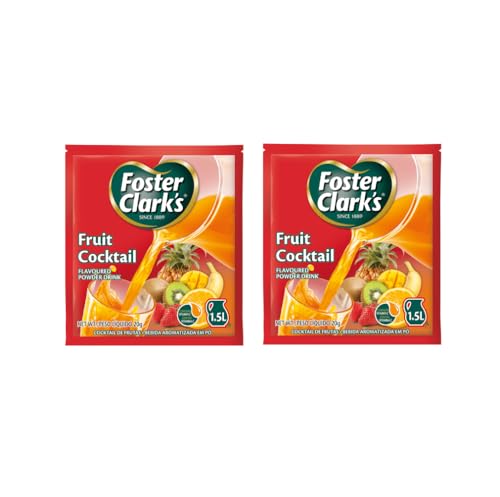 Image of Foster Clark Fruit Cocktail Flavored Powder Drink 20g Packet - Makes 1.5L (2 x 20g) | Imported Drink Mixes | Rich Beverage Mix for Instant Refreshment
