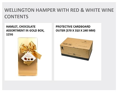 Wellington Food & Drink Gift Basket - Luxury Christmas Gift Set with Red & White Wine, Farmhouse Cheddar, Chocolate Treats, Artisan Preserves - Family Christmas Hampers, from Regency Hampers - Image 6