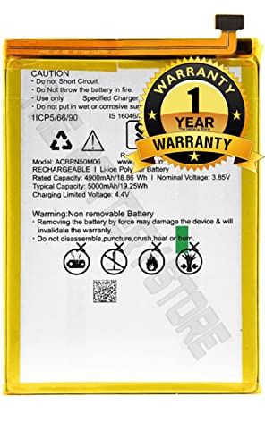 Image of THE BATTERY STORE Original ACBPN50M06 Battery for Micromax in 1 (E6746) / Micromax in 1b (E6523, E7533) / for Micromax in Note 1 (E7746) Battery with 1 Year warrenty (for -micromax iin 1)