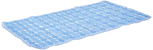 Amazon Brand - Solimo Bath Mat | PVC Material | Anti-Skid & Slip-Resistant | Shower & Bathtub Mat (Dark Blue) (65 x 35 x 1 cm)