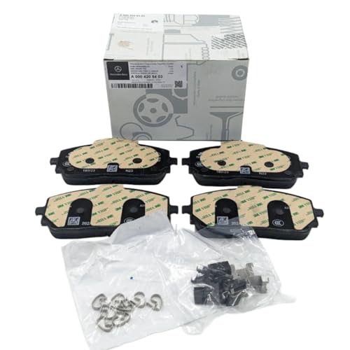 Mercedes-Benz Genuine Front Brake Pads Set A0004205403 Fits CLA C118, A-Class W177, B-Class W247, GLA/GLB H247/X247, Original OEM Replacement Brake Pads Without Wear Sensor