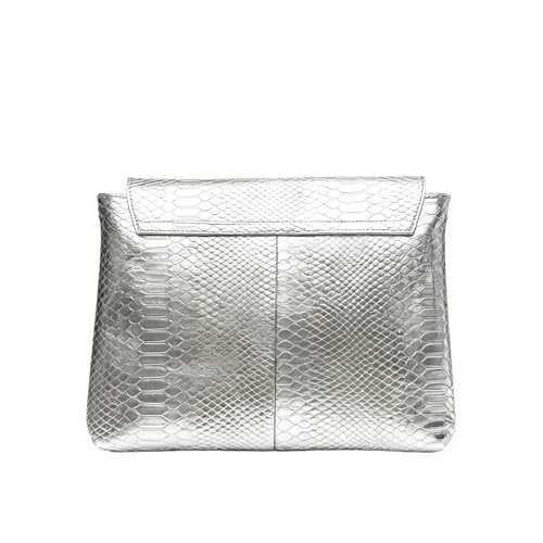 Image of Women Classic Crocodile Pattern Faux Leather Clutch Purse Oversized Female Shoulder Bag Messenger Handbag