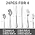 24-Piece Silverware Set with Steak Knives,Silver Flatware Set for 4,Food-Grade Stainless Steel Tableware Cutlery Set,Mirror Polished & Dishwasher Safe