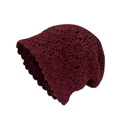 Chapeau bucket hat crochet rétro en maille ouverte bohème