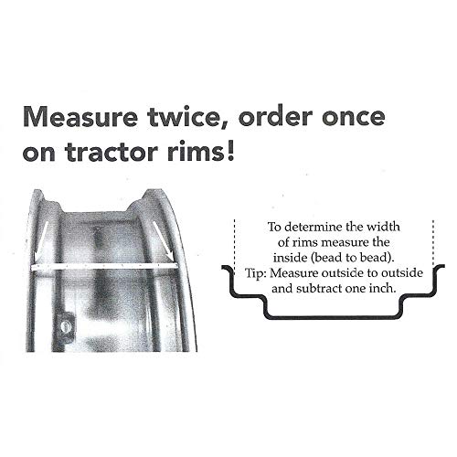 RW08244 New Aftermarket 4 Loop 8\" X 24\" Rear Wheel Rim IH/Fits FARMALL Fits Ford Fits Massey Harris AC Tractor - Thumbnail 7