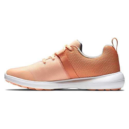 Footjoy Women's Flex Previous Season Style Golf Shoe, Peach, 6.5 #TOP1