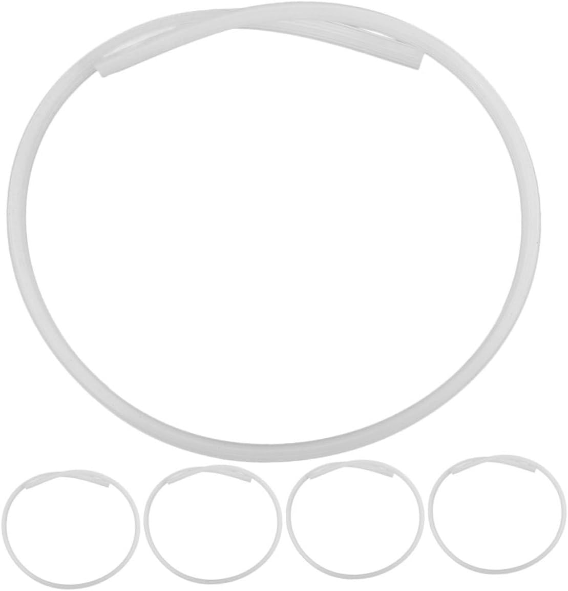 GLEAVI 5pcs Frameless Windshield Wiper Strip Silicone Car Wiper Refills for Front Rear Auto Windscreen Blades Replacement