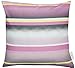 TOM TAILOR Cojín decorativo retro de rayas • Funda de cojín 45 x 45 rosa • Decoración para salón • Sin relleno • 100% algodón