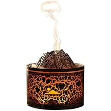Essential Oil Diffuser Humidifier Volcano Humidifier with 7-Color Light & Volcano Mist Modes, Timer Auto-Off Aromatherapy Diffuser for Home Office Yoga Black