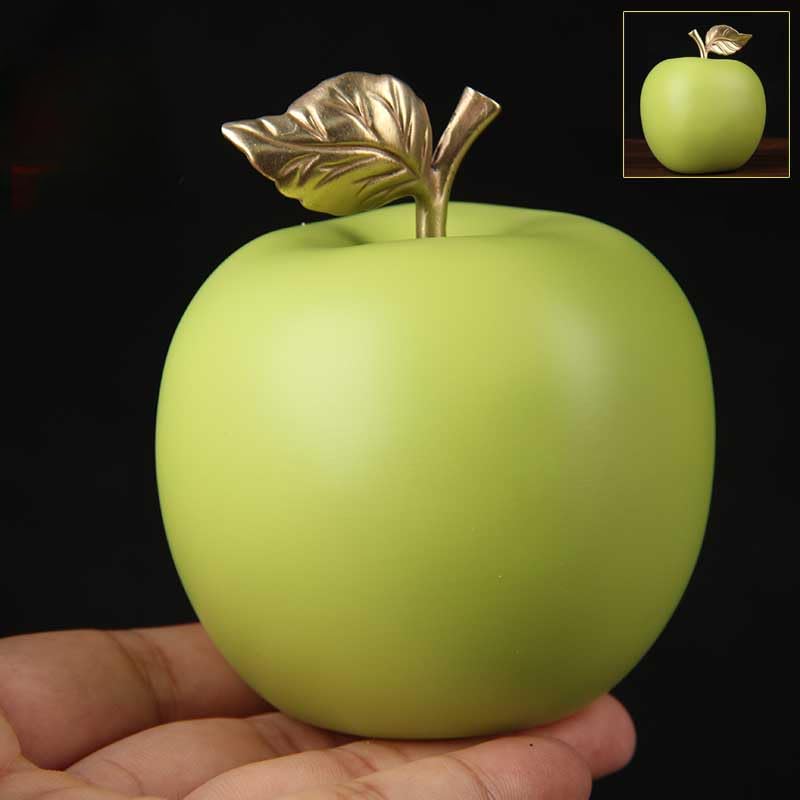 Amazon.co.jp: リンゴの天然エネルギーの置物をインテリアに赤運アップ