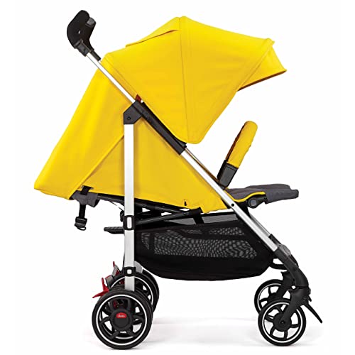 Diono Flexa Umbrella Stroller from Infant to Toddler, Freestanding Slim Fold, Lightweight Umbrella Stroller with Canopy, XL Storage Basket, Yellow Sulphur - Thumbnail 6