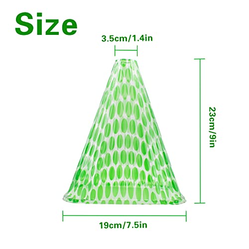 XiyaxiVici 30 Stück Pflanzenhut Gartenglocken Für Pflanzen Schützt Pflanzen Vor Vögeln Pflanzglocke aus PVC Wiederverwendbare Gewächshaus Grün – Bild 3