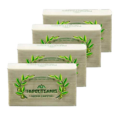 Papoutsanis Greek Olive Oil Soap Of Bars, 8.8 oz, Pack Of 4 (250g) image 2