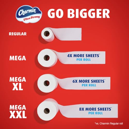 Image of Charmin Ultra Strong Toilet Paper 4 Mega Rolls, 220 Sheets Per Roll