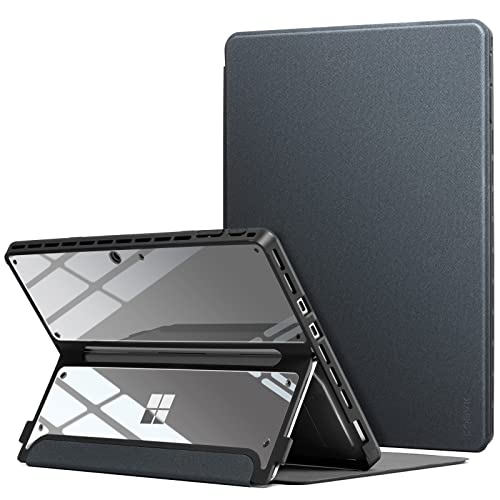 Cobak Designed For Surface Pro 9 Case - Crystal Clear Transparent Back Cover, Shockproof Folio Rugged Case, Fits Keyboard And Kickstand #TOP24