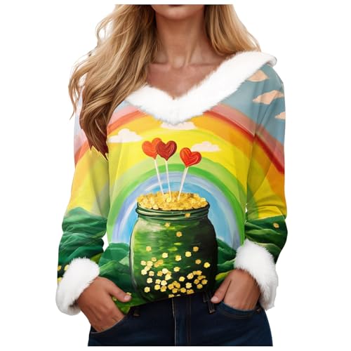 Camisetas para mujer para el Día de San Patricio, camisetas verdes de la suerte para bares, beber en interiores, calle, holgadas, ajustadas, camiseta divertida de manga corta, cuello redondo, sudadera