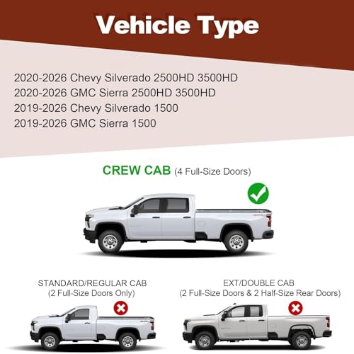 Estribos Perfit Liner 6 Pulgadas para Chevy Silverado GMC Sierra 2019-2026 miniatura 2