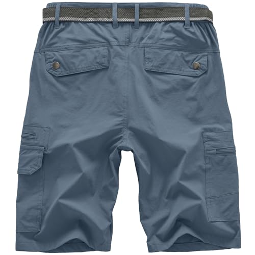 Image of Jessie Kidden Mens Cargo Shorts Expandable Waist Quick Dry Hiking Shorts