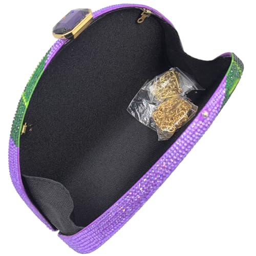 Image of Boutique De FGG Mini Parrot Evening Bags,Women Cocktail Crystal Clutch Bag,Prom Party Bird Handbags Rhinestone Clutch Purse