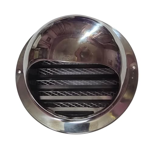 Image of 6-Inch Stainless Steel Dome Cowl Cover for Chimney /Exhaust /Vent Pipe - Anti-Pest Rain Guard Cap for Duct Outlet | Round Air Vent Cap | Fan Duct Cover for Kitchen /Bathroom (6-Iinch Steel Cap)