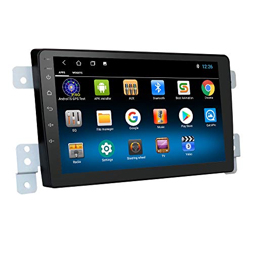 hizpo Android 10 Car Navigation for Suzuki Grand Vitara/Escudo(2005-2015) 9 Inch Double Din Car Stereo 1G+16G Supports WiFi Mirror-Link Steering Wheel Control TPMS Unit