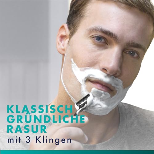Gillette Mach 3 Klingen Herren, 24 Original Rasierklingen, Blau - Ersatzklingen Männer für Nassrasierer mit Gleitstreifen für Ein Sanftes Gleiten Und Klingenbeschichtung