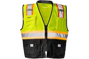 Coast SV500 High-Vis Rechargeable Lighted Safety Vest for Enhanced Visibility