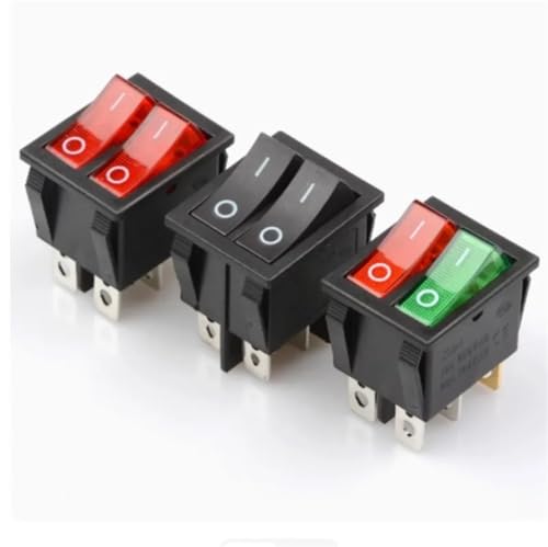 Interruptor KCD6 doble para paneles de barcos y caravanas con indicadores luminosos 2