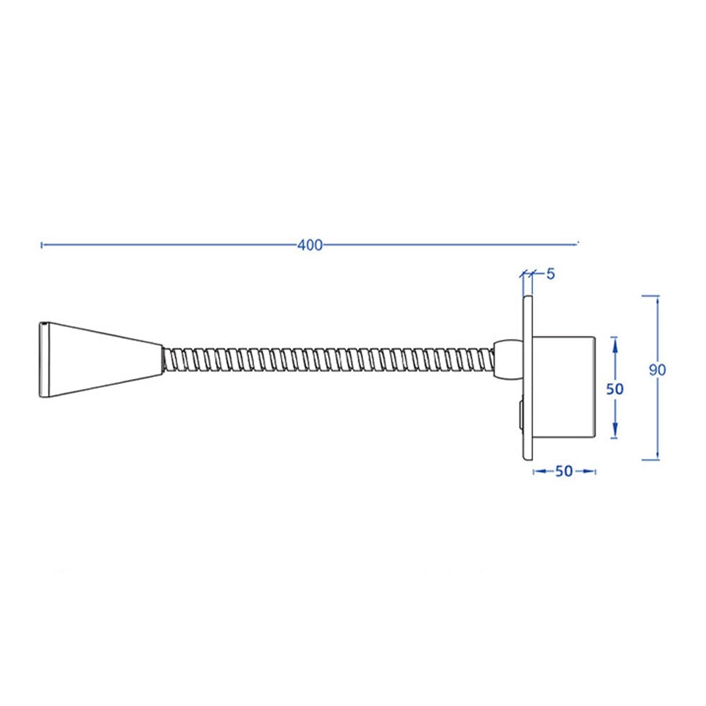 Lampada da lettura per montaggio a parete dorata Lampada da comodino a LED Applique da parete flessibile a collo di cigno con interruttore a pressione, Lampada da lettura moderna per testiera della c