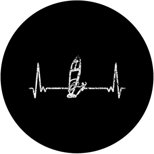 Miniatura 3 de Heartbeat Surfing Windsurf Windsurfing Windsurfer PopSockets Swappable PopGrip
