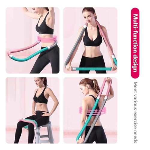 Miękkie hula hop odchudzające, przenośne, składane, obciążone obręcze do fitnessu, dla dorosłych, dzieci, sprzęt treningowy do talii i brzucha, wewnątrz, miękki pierścień do ćwiczeń sprężynowych