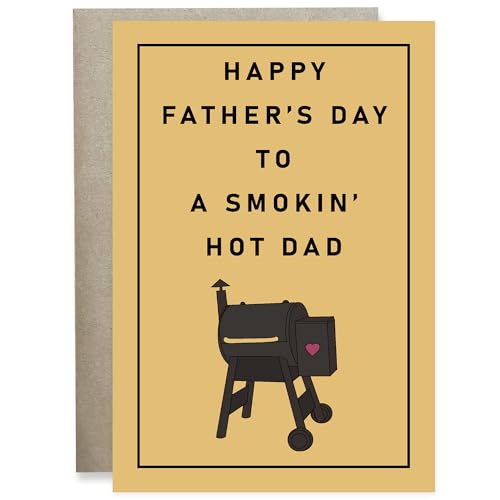 AMAQUANG Smokin’ Hot Grill Dad Card