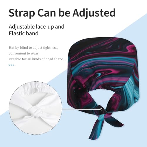 Image of Unisex Adjustable Surgical Sweatband - Elastic Bandage Cap - Scrub Caps for Nurse Working Cap