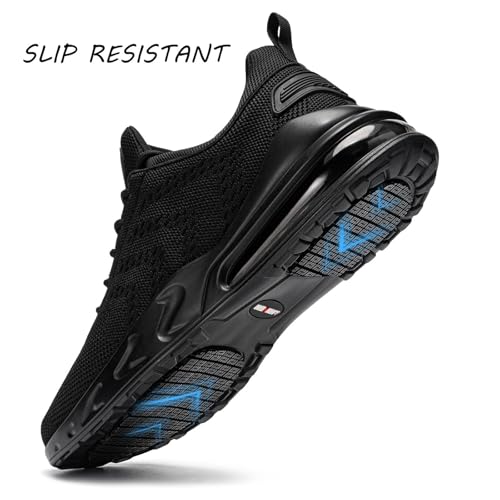 larnmern men non slip work sneakers water resistant food service zapatos trabajo antideslizantes walking shoes waterproof shoes slip-on black 105
