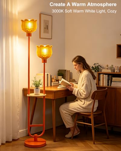 Image of Lightdot Globe Floor Lamp with LED Bulbs Included, Dimmable Floor Lamps,Unique Modern Standing Tall Lamp for Bedroom Living Room /Sofa Beside /Corner Decor-Gold