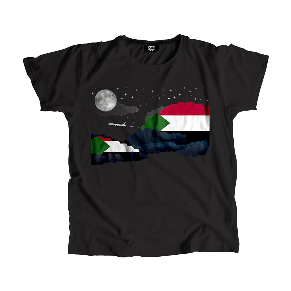 CITY POSTERS PLUSSudan Night Clouds Unisex T-Shirt