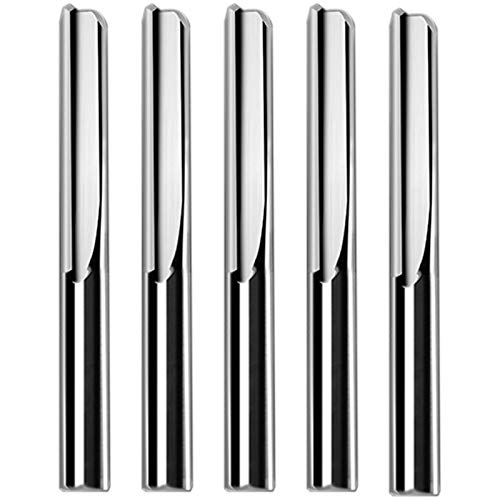 Bamberg 5 Pz / 6X32Mm Frese Diritte un Due Scanalature per Legno Frese un CNC per Taglio Diritto Frese nel Metallo Duro Taglio