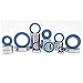 TRB RC Ball Bearing Kit (27) Rubber Seals Blue for Traxxas MAXX 4S