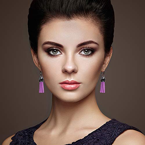 SIQUK 160 Pieces Keychain Tassels Leather Tassel Bulk for DIY Keychain and Craft, 32 Colors4