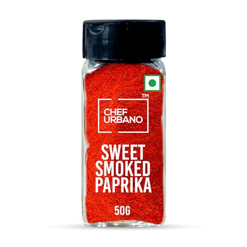 Image of Chef Urbano Smoked Paprika Sweet 50g | Produce of Spain | Pimentos | Smoky Flavour | No Artificial Colours | No Preservatives | Vegetarian | 100% Pure & Natural