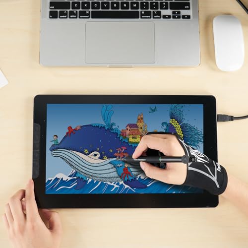 Image of Parblo PR100 Drawing Tablet Stand and PR06 Drawing Glove for Drawing Tablet Art Glove