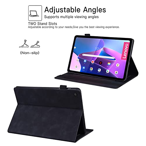 Auslbin Case for Lenovo Tab M10 3rd Gen (2022) 10.1" PU Leather Cover with Stand Function Protective Tablet Case - Image 4