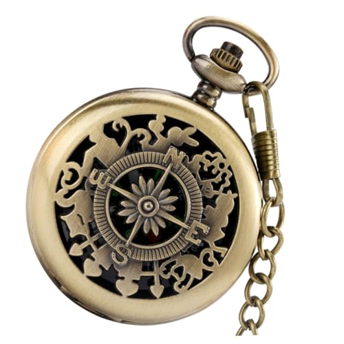 Brújula de bolsillo vintage VALICLUD portátil y ligera miniatura 1