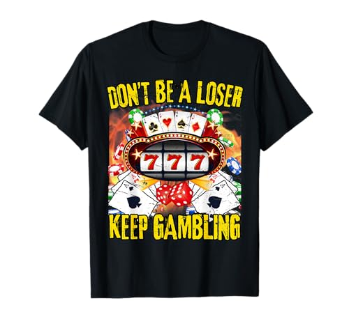 Funny Gambling Memes Mantieni il gioco d'azzardo divertente Casino Gioco d'azzardo Meme Maglietta Unisex Nero T-Shirt Classica Manica Corta S