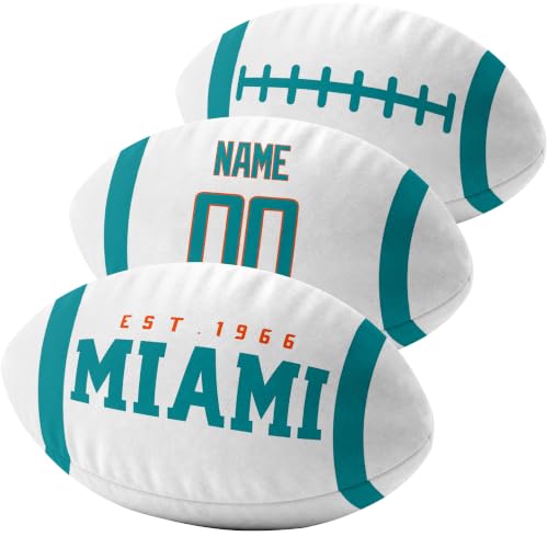 Image of ANTKING Miami Throw Pillow 2 Packs Custom Name Number Gifts