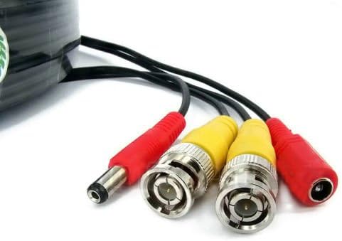 SSL BNC Video Power Cable For CCTV Camera DVR Security System (5M, Black)